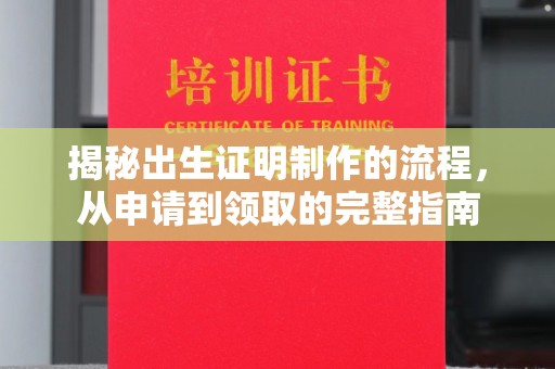 图们揭秘出生证明制作的流程，从申请到领取的完整指南