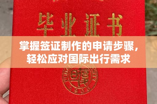 图们掌握签证制作的申请步骤，轻松应对国际出行需求