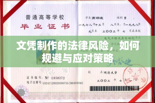 图们文凭制作的法律风险，如何规避与应对策略